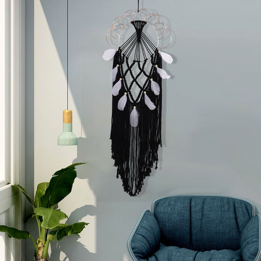 Feather Tassels Weave Wall Decoration