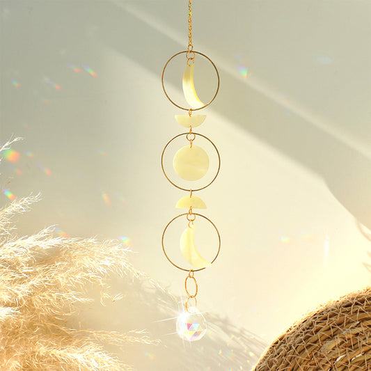 Sun And Moon Crystal Pendant Decoration