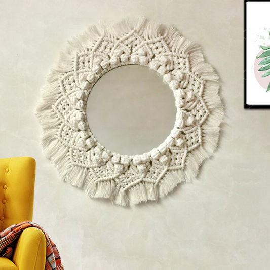 Tassels Weave Mirror Wall Decoration