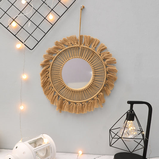 Tassels Weave Mirror Wall Decoration