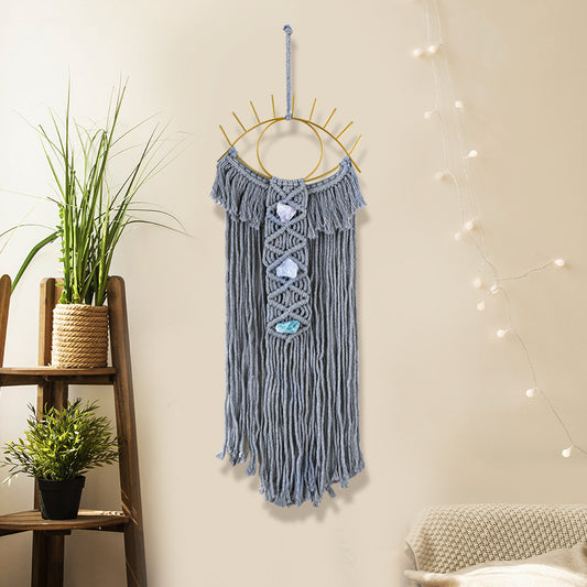 Moroccan  Evil Eye  Macrame    Wall Hanging Decor