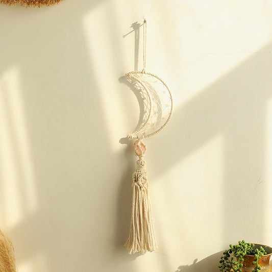 Boho Macrame Crescent  Room Wall Hanging Decor