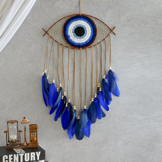 Eye Devil's Feather Weave Wall Decoration