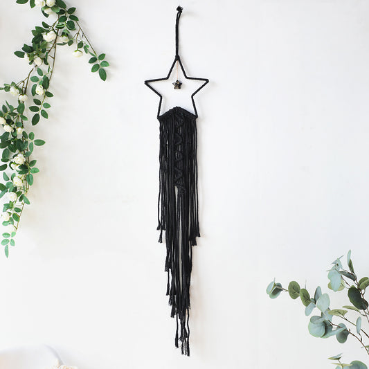 Star And Moon Tassels Weave Wall Tapestries