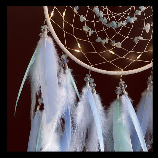 Feather Lamp Dream Catcher Decoration