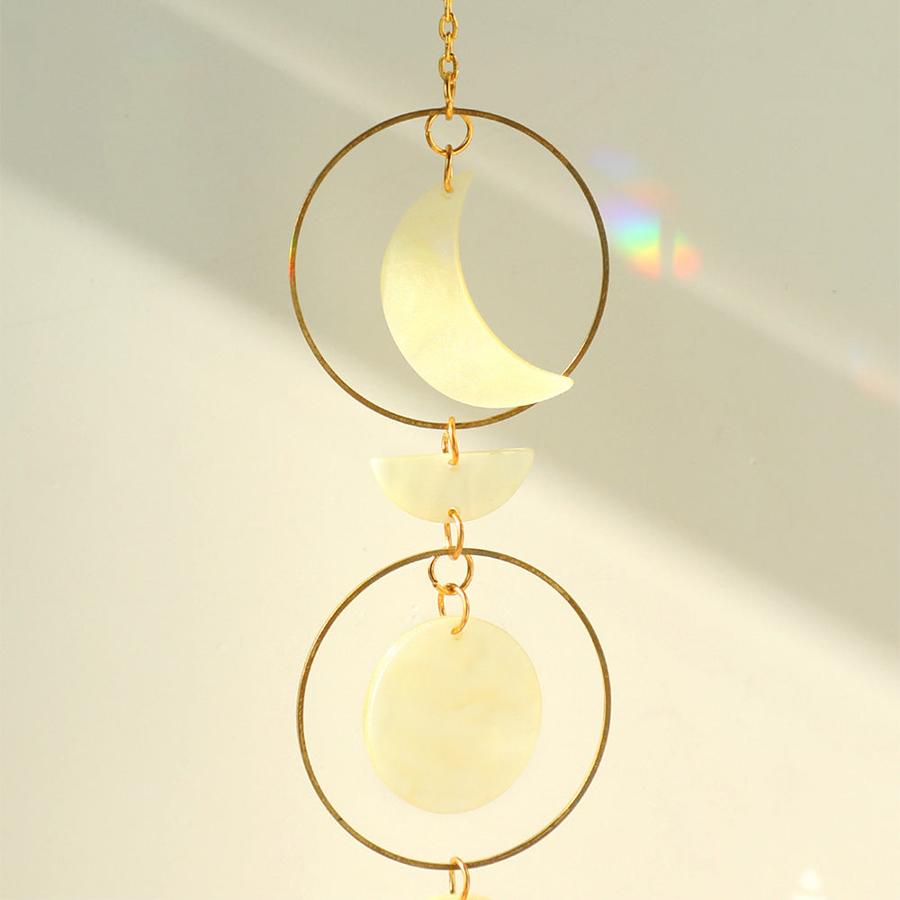 Sun And Moon Crystal Pendant Decoration