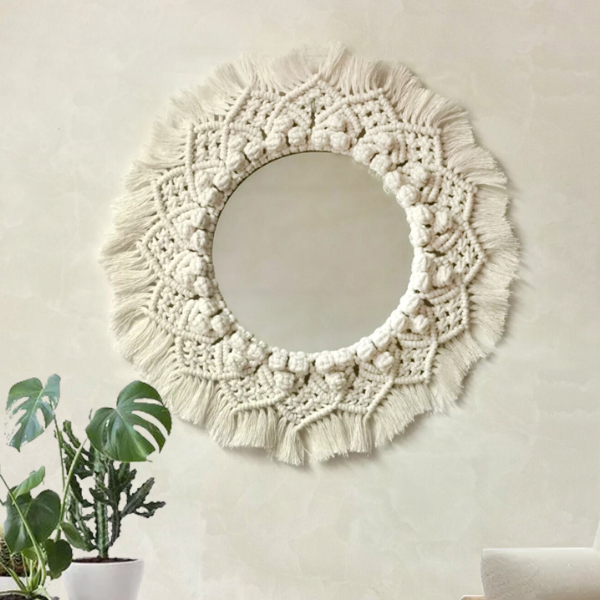 Tassels Weave Mirror Wall Decoration