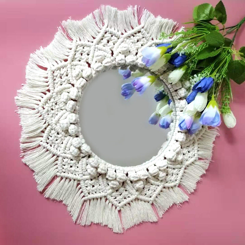 Tassels Weave Mirror Wall Decoration