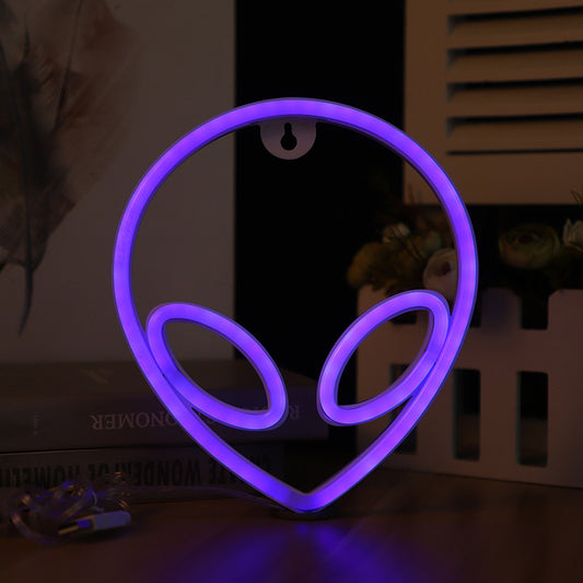 LED Aliens ET Colorful Neon Light  for Bedroom Decor Party Neon Sign