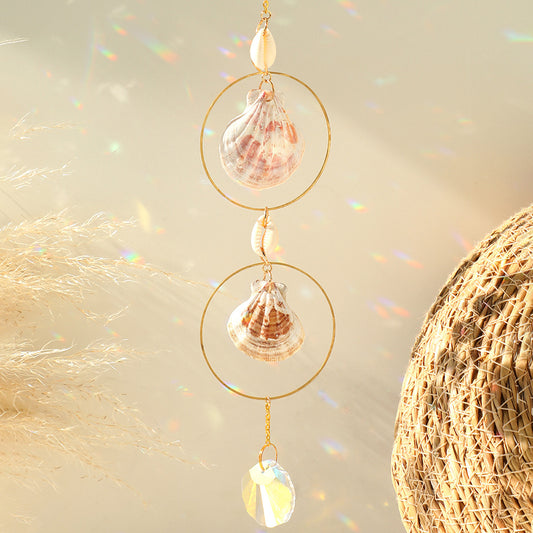 Acrylic Natural Shell Pendant Chain Decoration