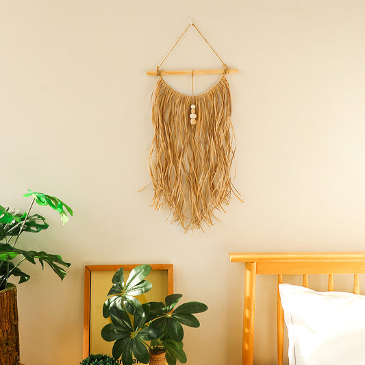 Bohemian Pure Color Simple Tassel Wall Decoration