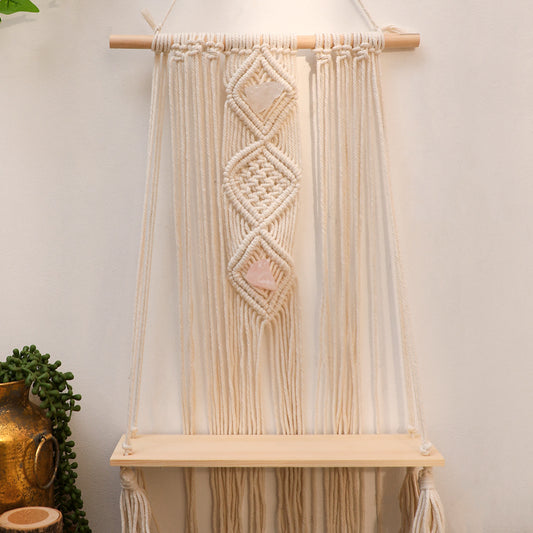 Handmade Simple Shelf Tassel Wall Decorative