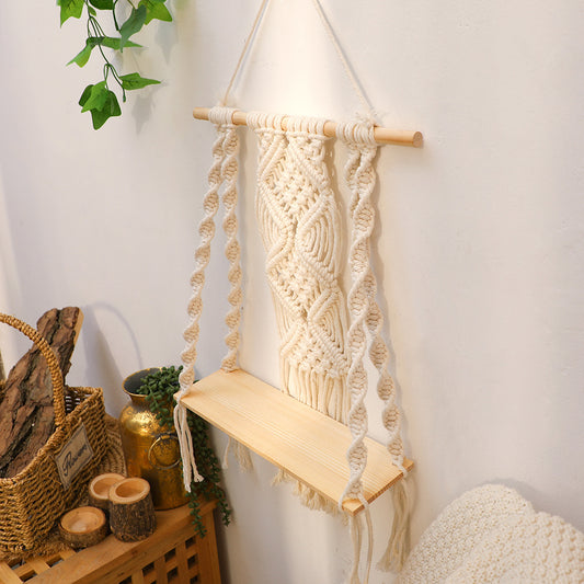 Bohemian Weave Tassels Shelf Wall Decorative